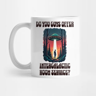 Intergalactic Room Service? Alien hotel group Mug